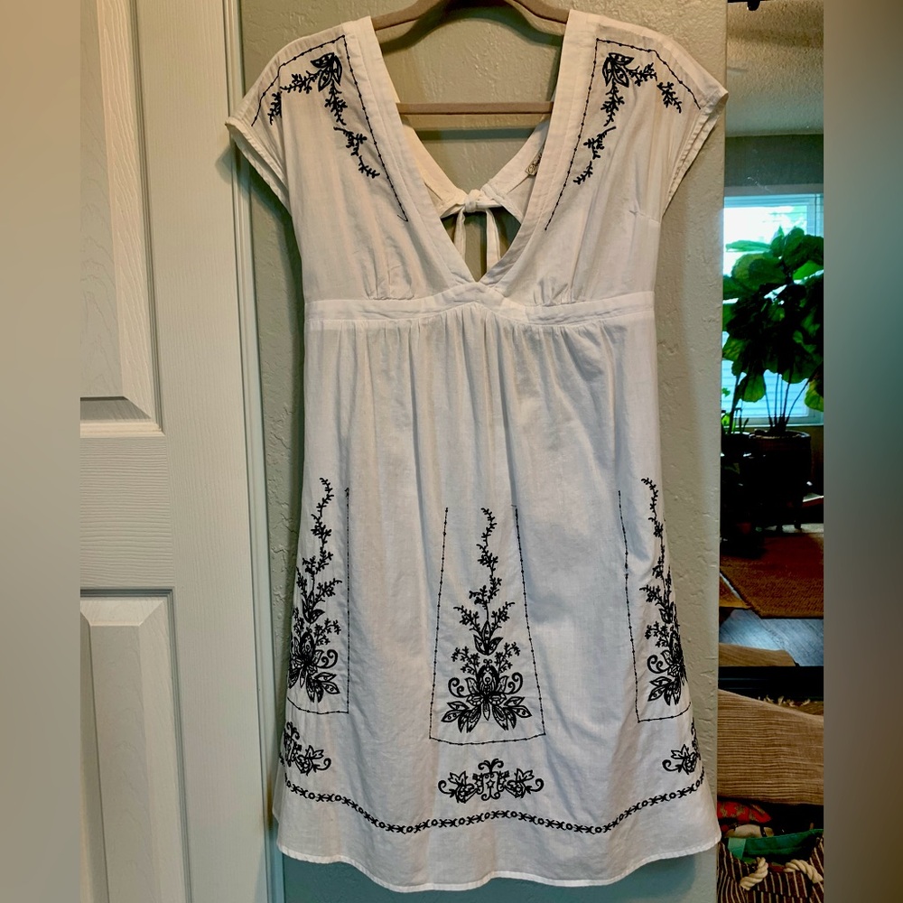 Double Zero White Cotton Dress